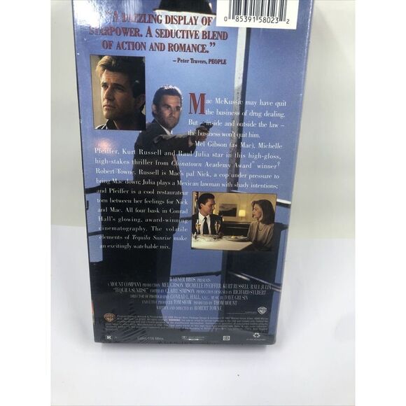 Tequila Sunrise (VHS, 1998). Mel Gibson, Kurt Russell, Michelle Pfeiffer - Picture 5 of 6